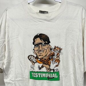 Vtg 1990 Balmain Tigers Wayne Pearce Rugby t shirt L